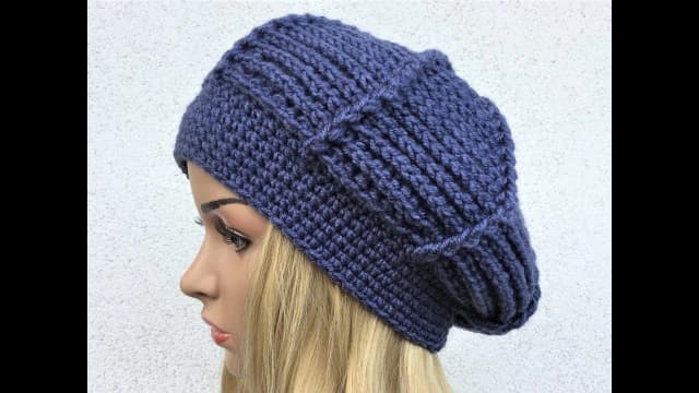 Prosty sposób na piękny beret damski szydełkiem krok po kroku